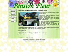 Tablet Screenshot of pension-fleur.de